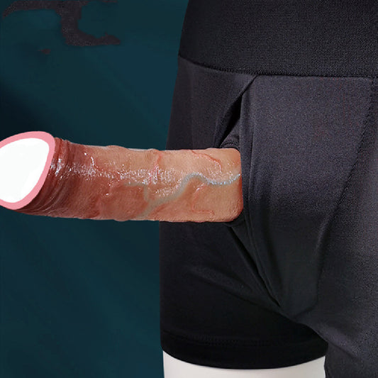 Wearable Pants Simulation Penis Penis Men's Masturbator Bold Lengthened Exotic Condom Sexy Sex Product